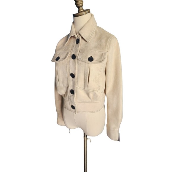 NWT Marc New York Cream Button Up Coat Size X - Picture 3 of 9